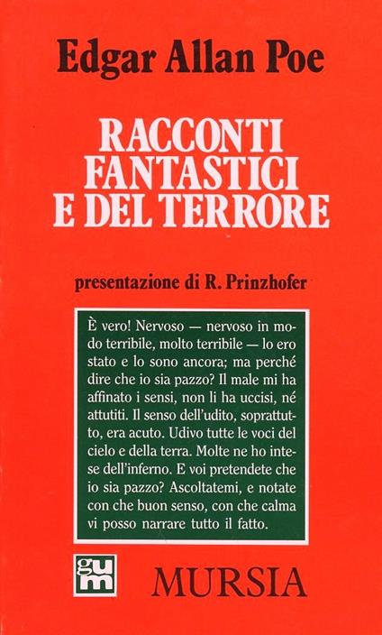Racconti fantastici e del terrore - Edgar Allan Poe - copertina