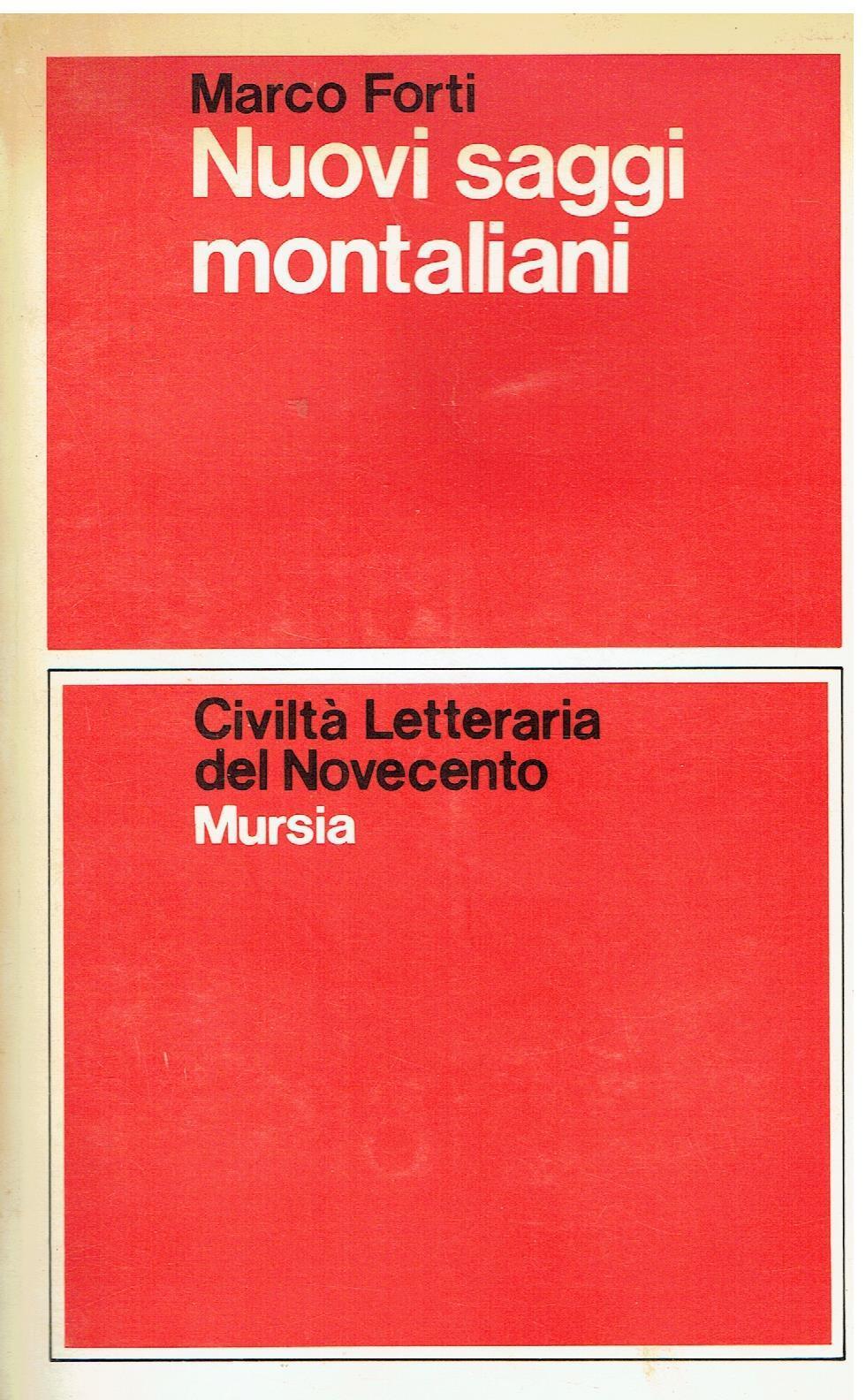 Nuovi saggi montaliani