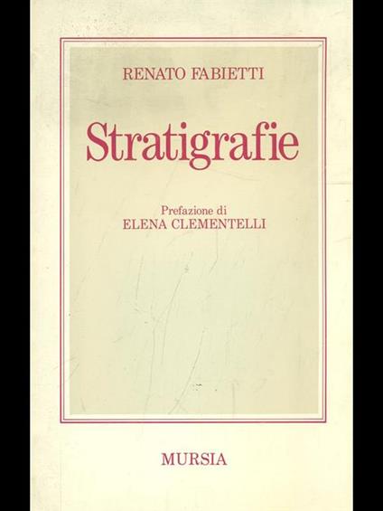 Stratigrafie - Renato Fabietti - copertina