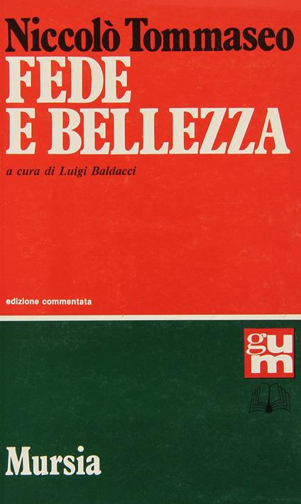 Fede e bellezza - Niccolò Tommaseo - copertina