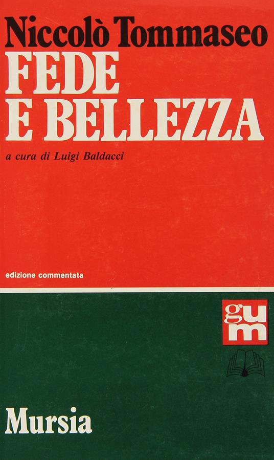 Fede e bellezza - Niccolò Tommaseo - copertina