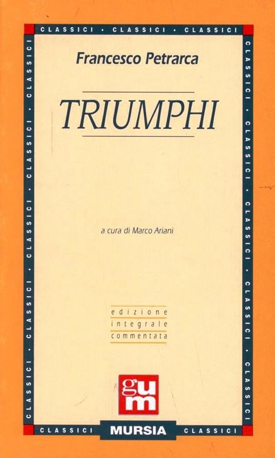 Triumphi - Francesco Petrarca - copertina