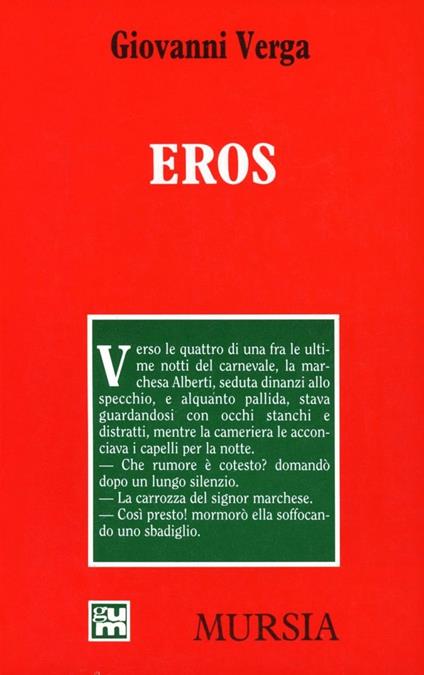 Eros - Giovanni Verga - copertina