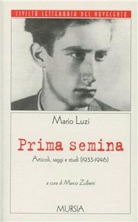 Prima semina - Mario Luzi - copertina