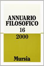 Annuario filosofico 2000. Vol. 16