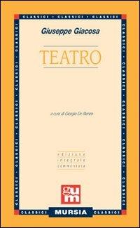 Teatro - Giuseppe Giacosa - copertina