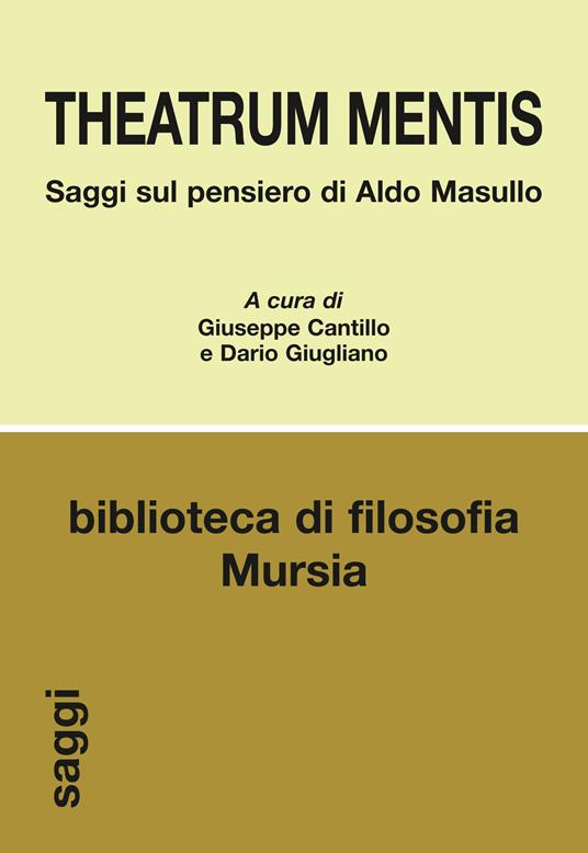 Theatrum mentis. Saggi sul pensiero di Aldo Masullo - copertina