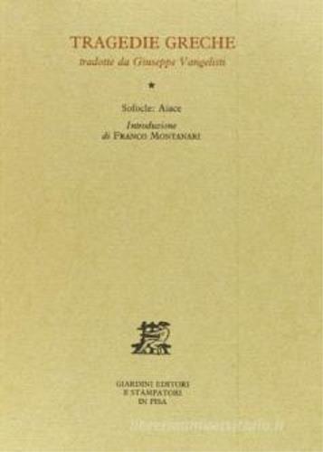 Aiace - Sofocle - copertina