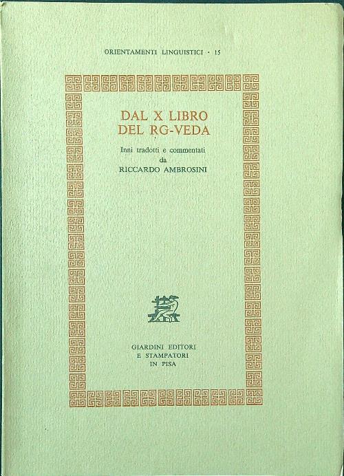 Dal X libro del Rg-Veda