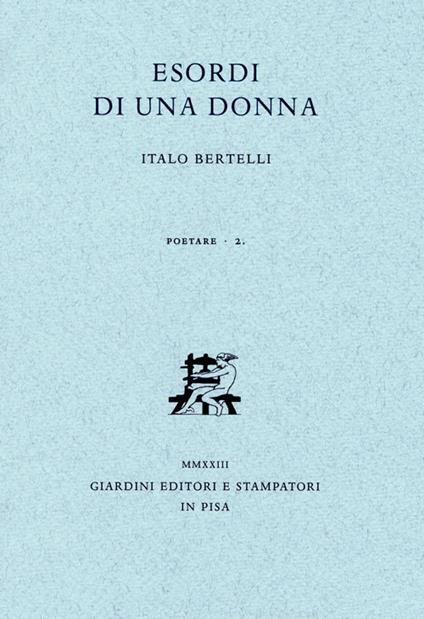 Esordi di una donna - Italo Bertelli - copertina