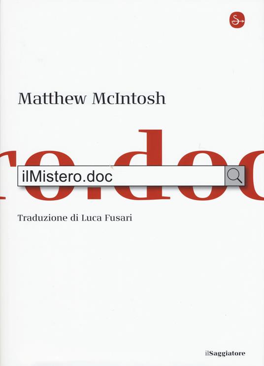 ilMistero.doc - Matthew McIntosh - copertina