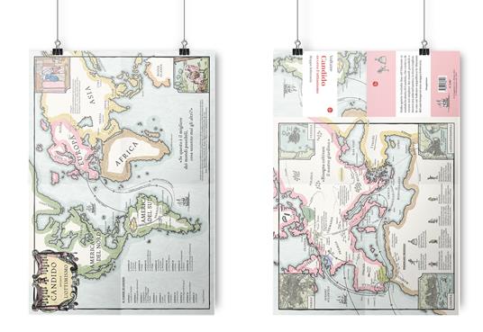 Candido ovvero l'ottimismo. Mappa letteraria. Ediz. a colori - Martin Thelander - 2