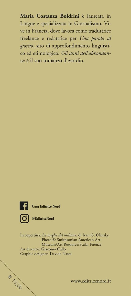 Gli anni dell'abbondanza - Maria Costanza Boldrini - 3