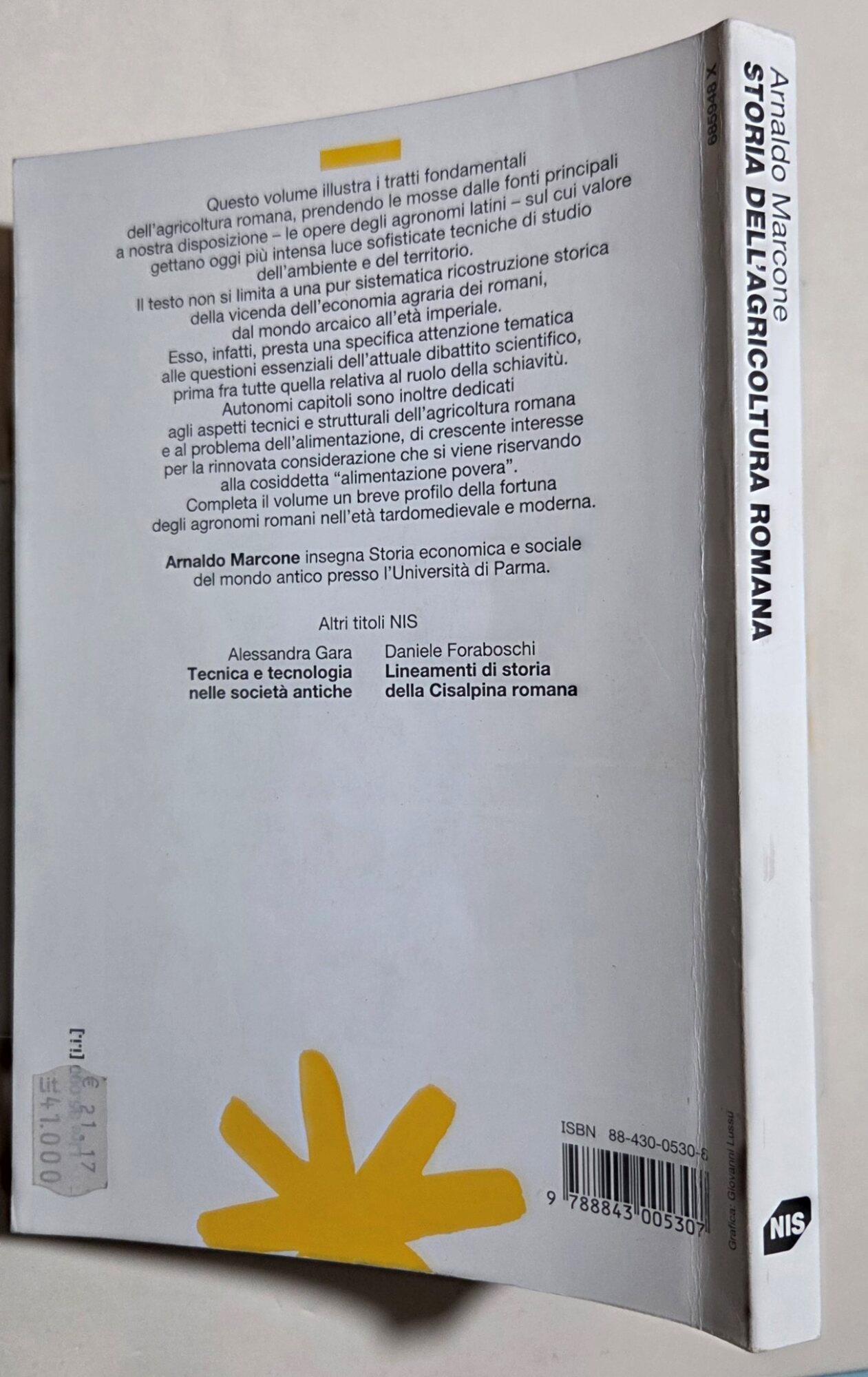 Storia dell'agricoltura romana. Dal mondo arcaico all'età imperiale