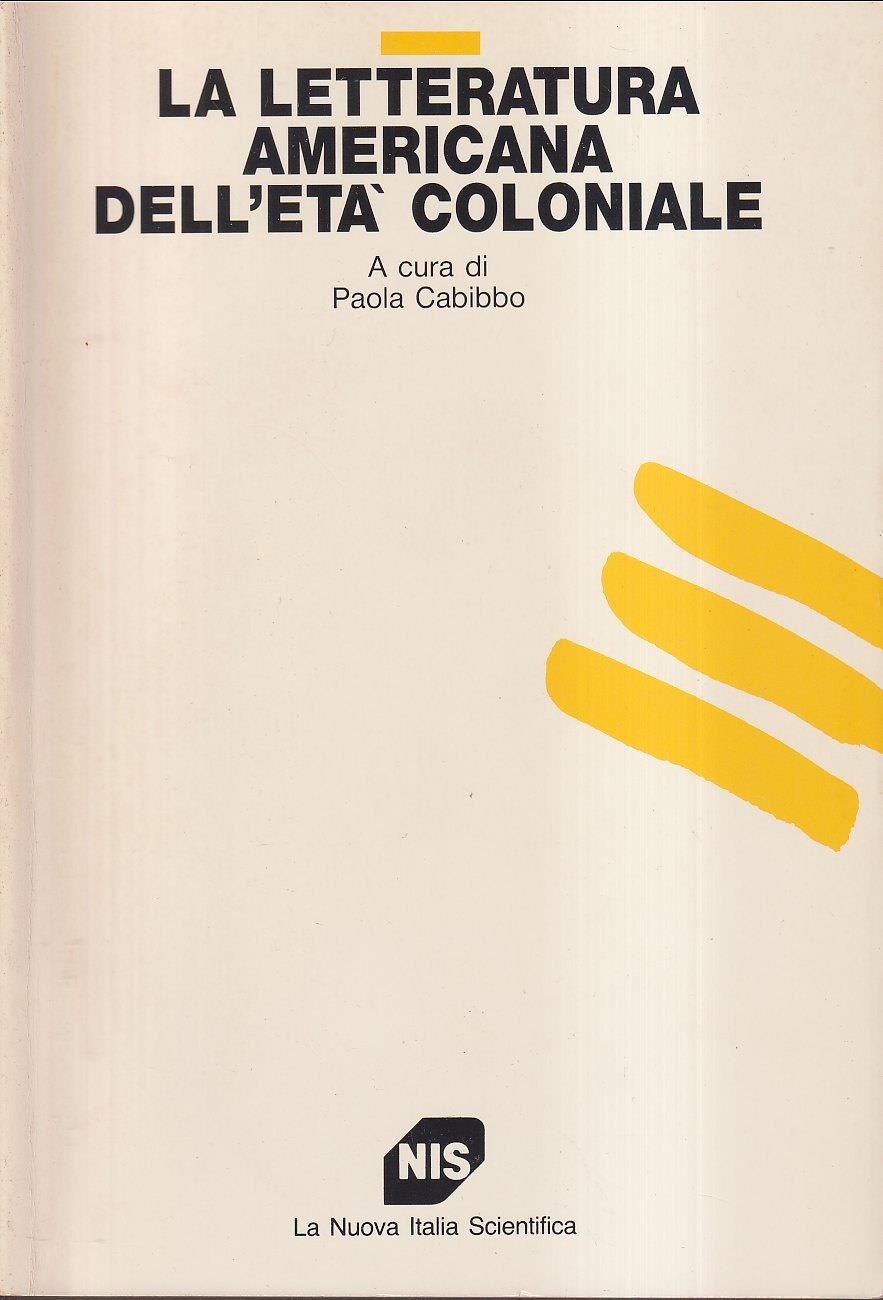 La letteratura americana dell'età coloniale