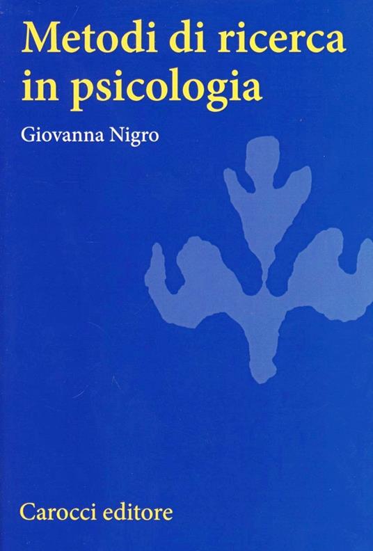 Metodi di ricerca in psicologia - Giovanna Nigro - copertina