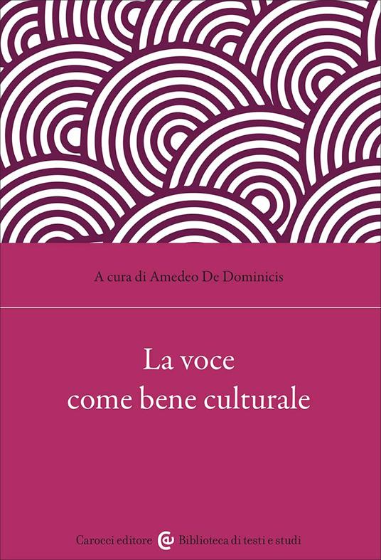 La voce come bene culturale - copertina