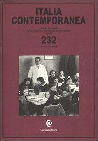Italia contemporanea. Vol. 232 - copertina