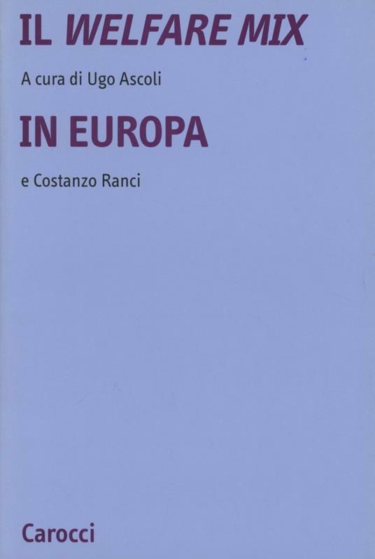 Il welfare mix in Europa - copertina