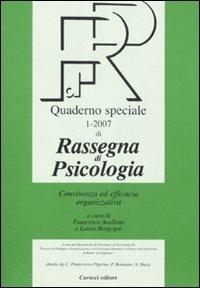 Rassegna di psicologia. Quaderno speciale (2007). Vol. 1 - copertina