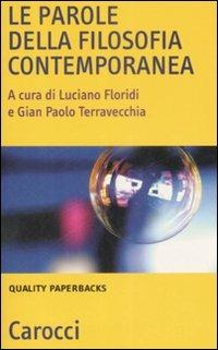 Le parole della filosofia contemporanea - copertina