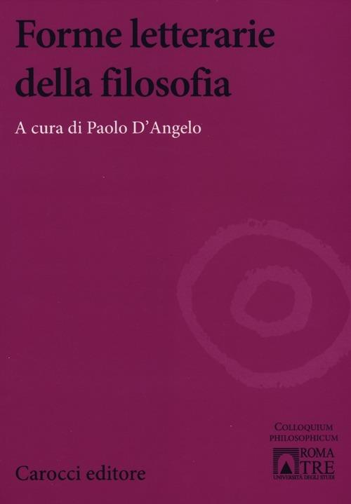Forme letterarie della filosofia - copertina