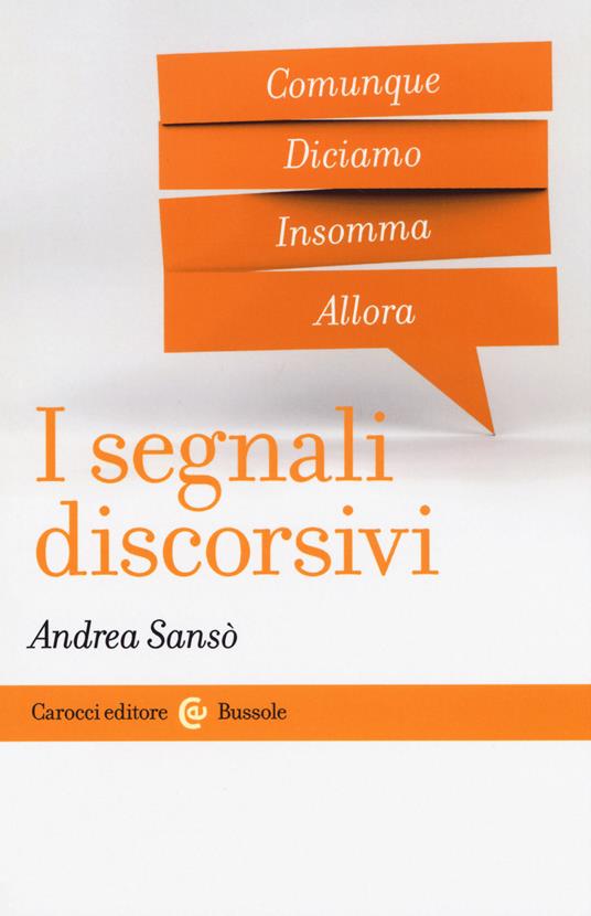 I segnali discorsivi - Andrea Sansò - copertina