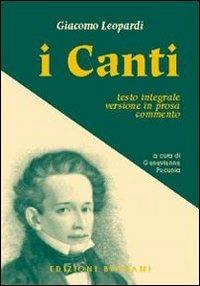 I canti - Giacomo Leopardi - copertina