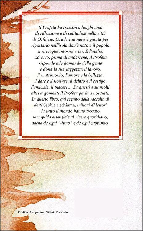 Il profeta-Sabbia e schiuma - Kahlil Gibran,Francesco Franconeri - ebook - 2