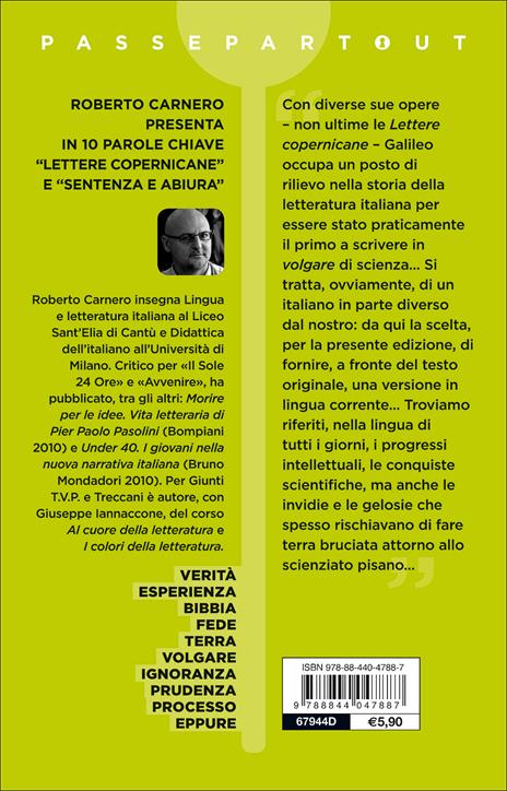 Lettere copernicane-Sentenza e abiura. Testo italiano corrente a fronte - Galileo Galilei - 2