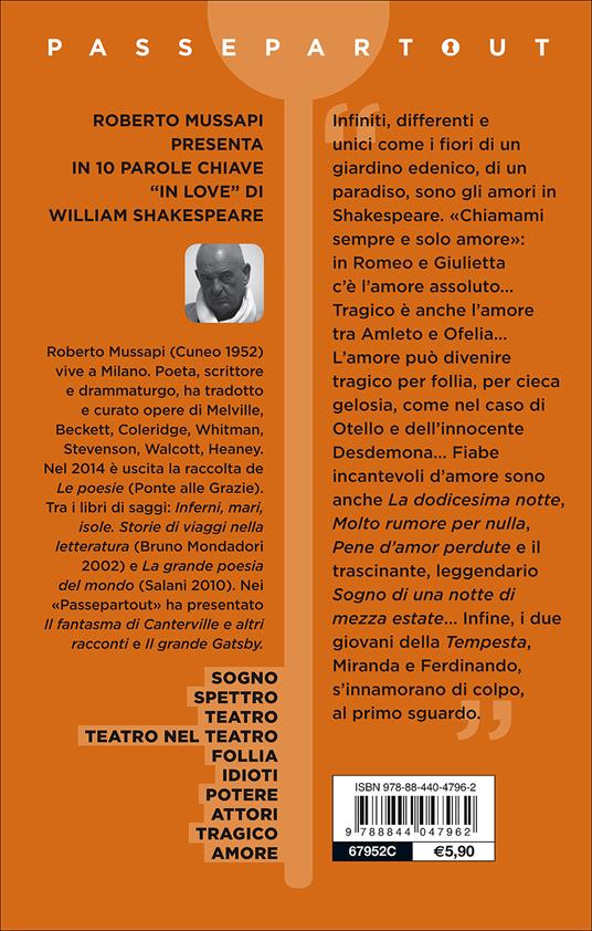 In love. Antologia d'autore - William Shakespeare - 2