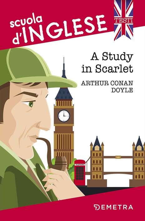 A study in scarlet - Arthur Conan Doyle - copertina