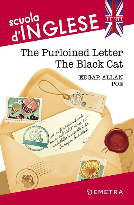 The purloined letter-The black cat - Edgar Allan Poe - copertina