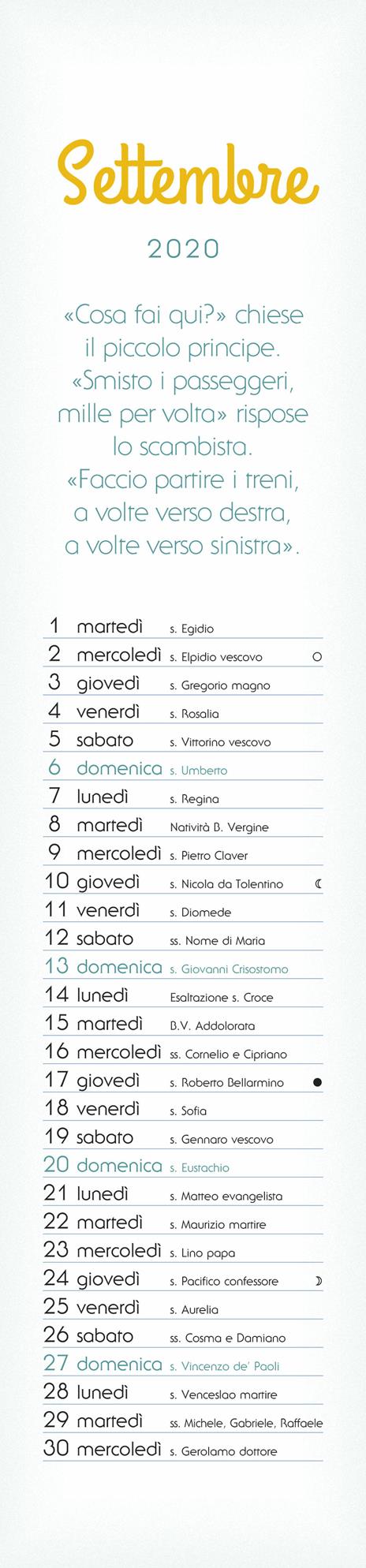 Il Piccolo Principe. Calendario 2020 - 3