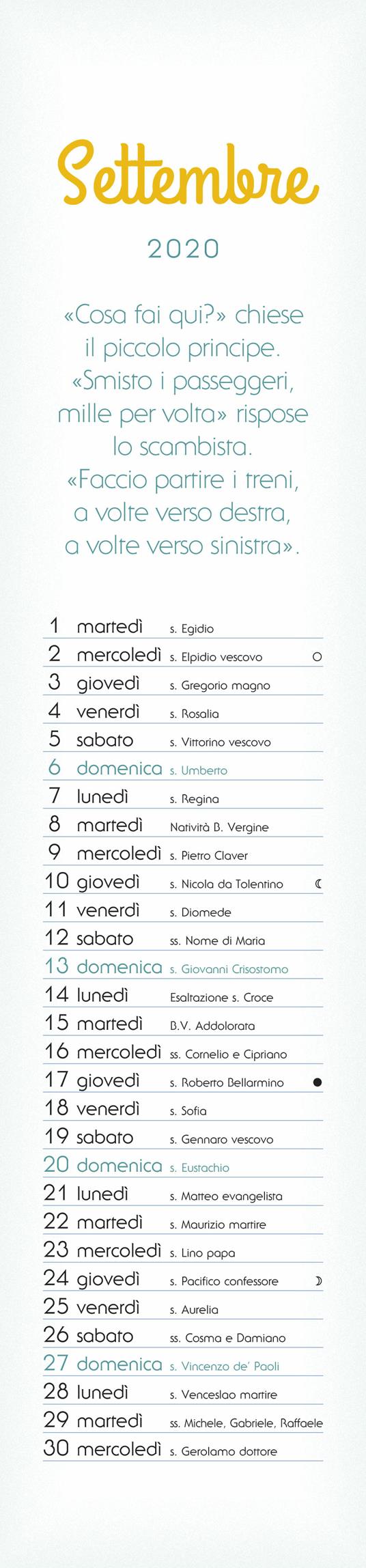 Il Piccolo Principe. Calendario 2020 - 3