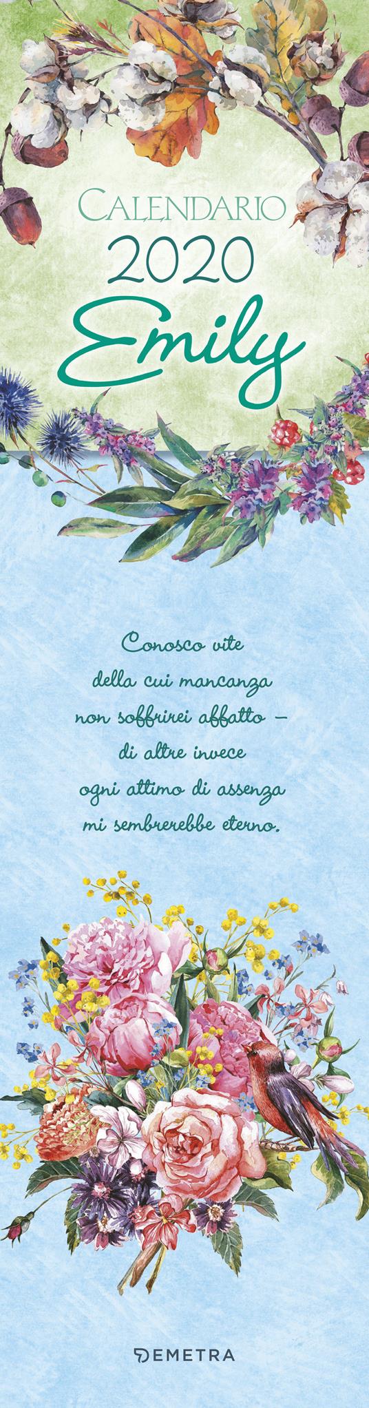 Emily. Calendario stretto 2020 - copertina