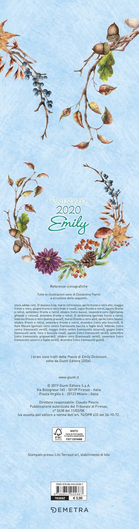 Emily. Calendario stretto 2020 - 2