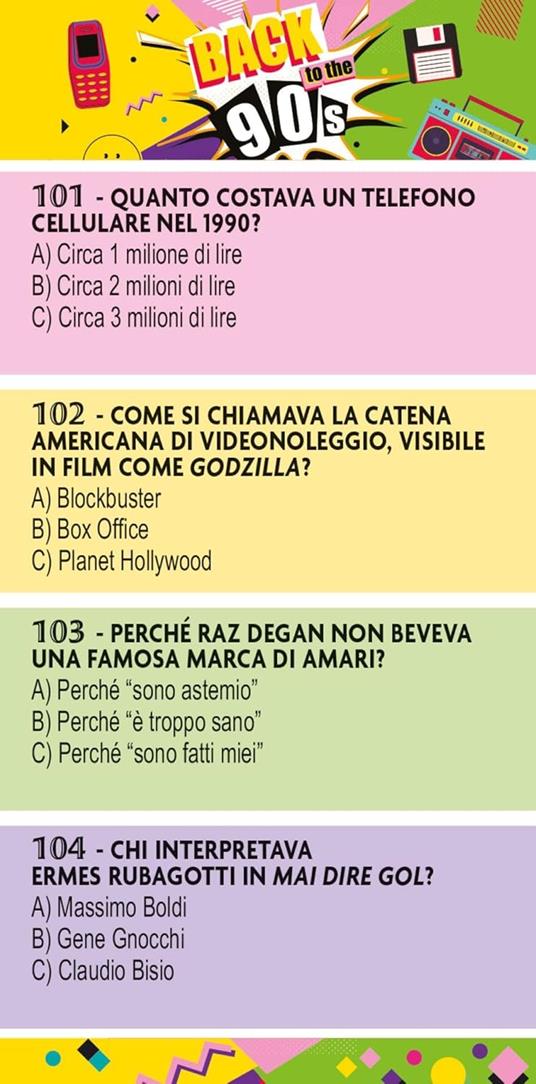 Back to the 90s. Il grande quiz sugli anni Novanta. Con 50 Carte - Rick & Clive - 3