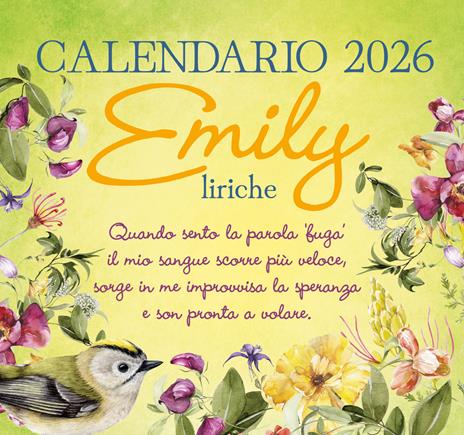 Emily liriche. Calendario 2026 - copertina