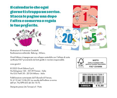 Pensa positivo.Calendario 2026 da tavolo - 2