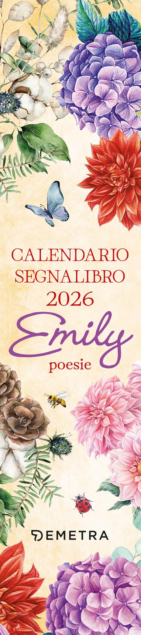 Emily poesie. Calendario 2026 - copertina