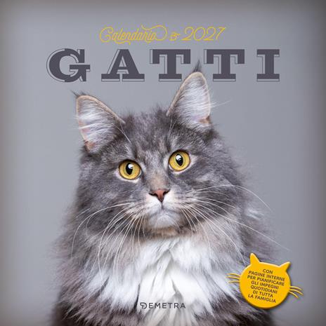 Gatti. Calendario 2027 - copertina