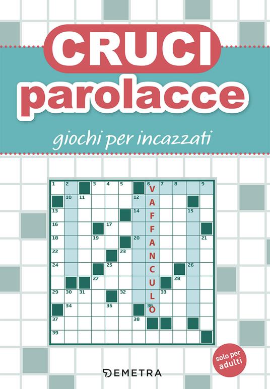 Cruciparolacce. Giochi per incazzati - copertina