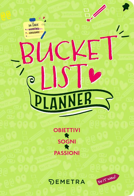 Bucket list. Planner. Obiettivi, sogni, passioni - copertina