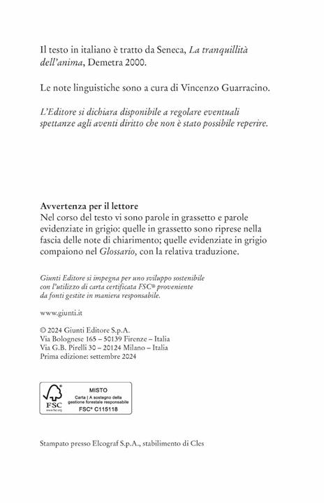 De tranquillitate animi. La tranquillità dell'anima. Testo latino a fronte - Lucio Anneo Seneca - 3