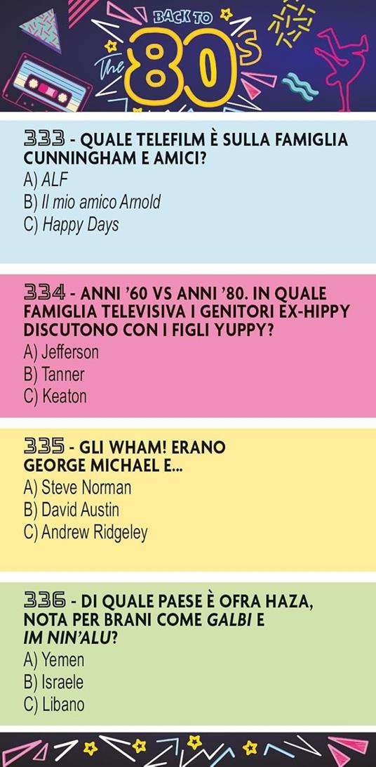 Back to the 80s. Il grande quiz degli anni Ottanta. Con 50 Carte - Rick & Clive - 4