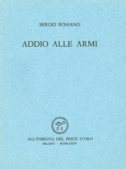 Addio alle armi