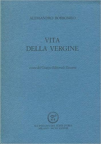 Vita della Vergine - Alessandro Borromeo - copertina