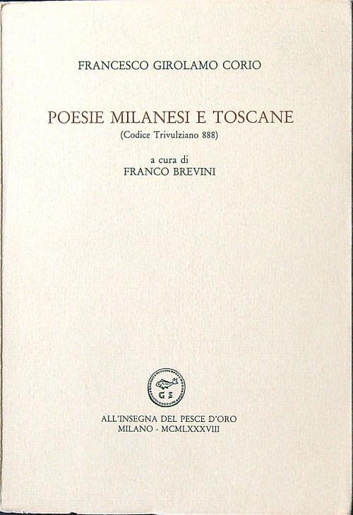 Poesie milanesi e toscane (Codice trivulziano 888)