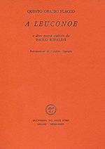 A Leuconoe e altre poesie